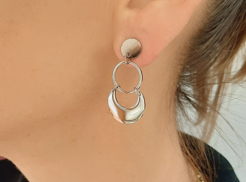 STEEL EARRING STER187